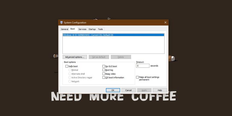 How to remove an operating system from the Boot menu on Windows 10