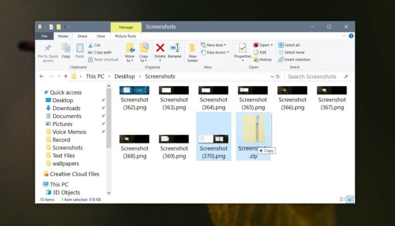 How to add files to an existing zip file on windows 10
