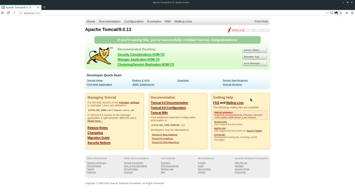  Apache Tomcat Ubuntu My Road