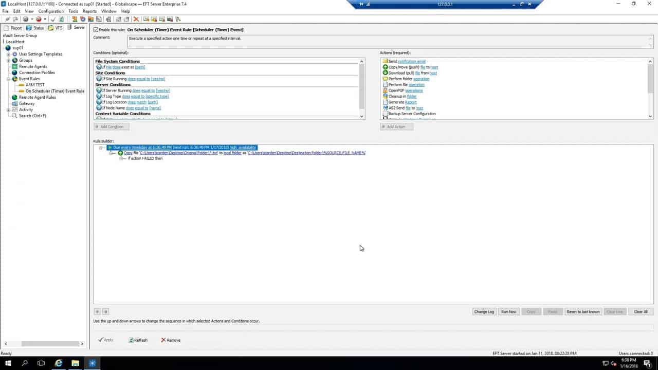 GlobalScape EFT Screenshot