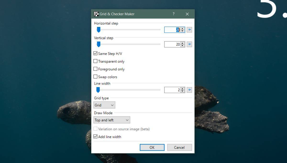 How to create a custom grid in on Windows 10