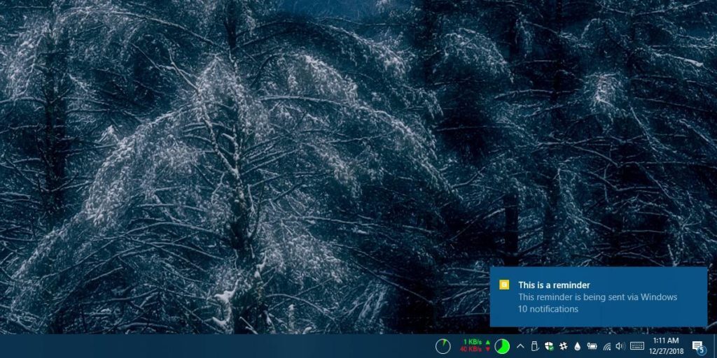 How to get a custom Windows 10 alert