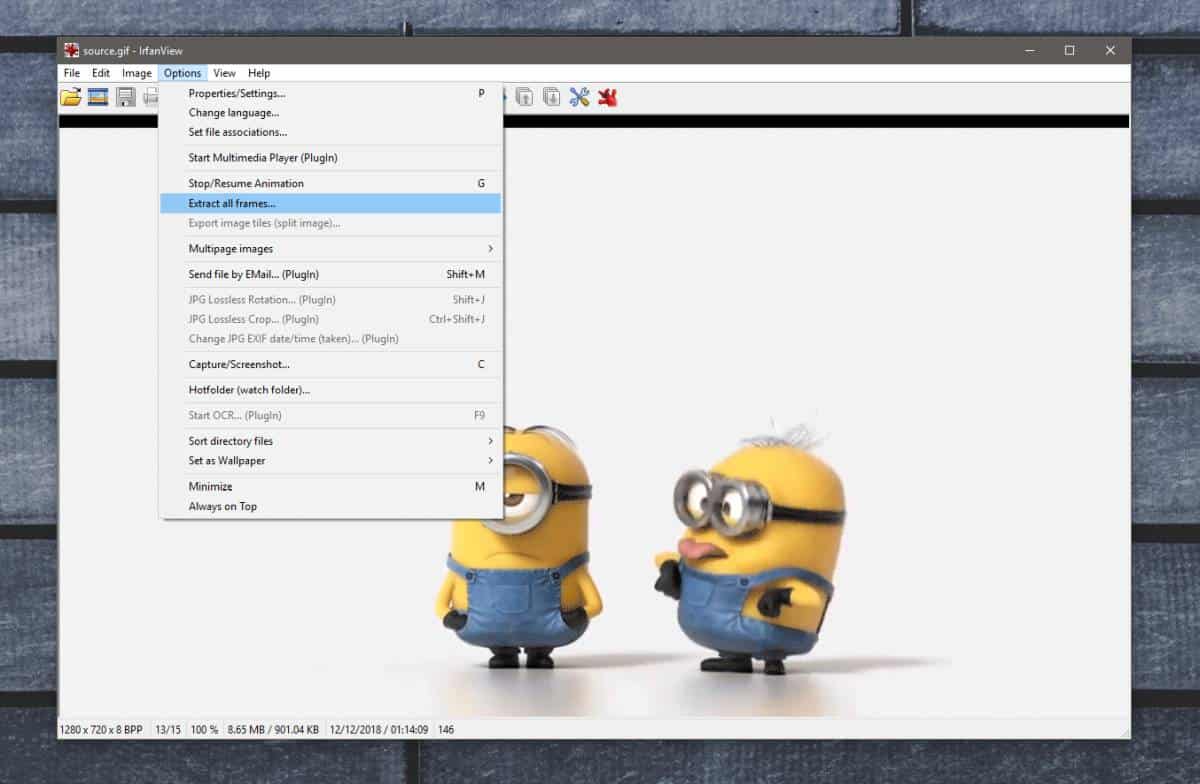 How to extract frames from a GIF on Windows 10