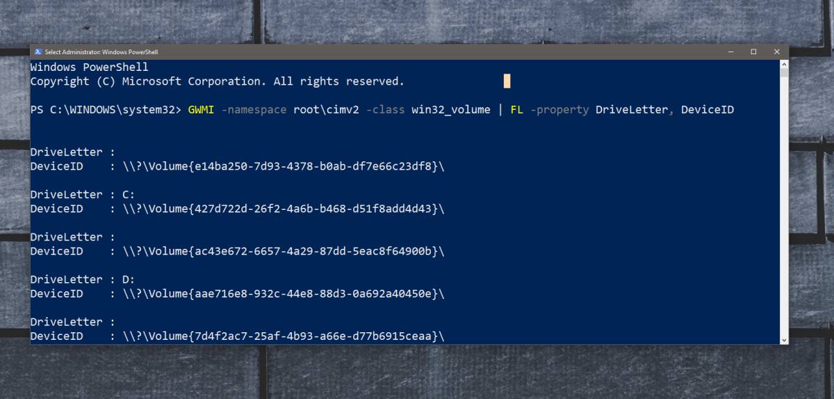 how to find usb guid windows 10