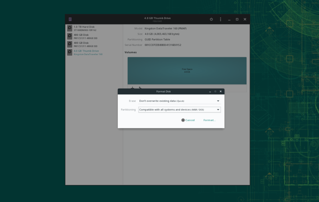 How to secure a USB flash drive on Linux