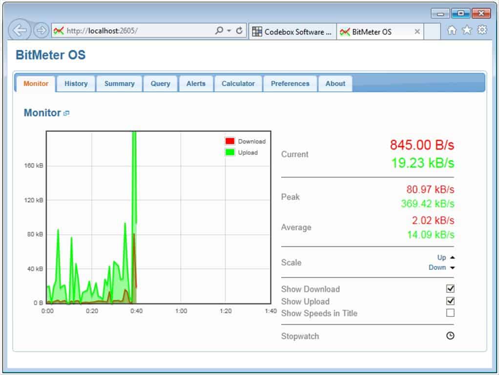 Bitmeter OS Screenshot