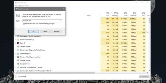 File Explorer with admin rights