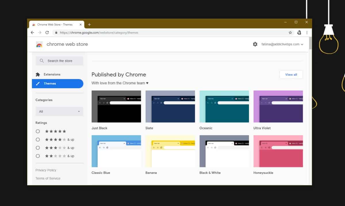 webstore google chrome themes