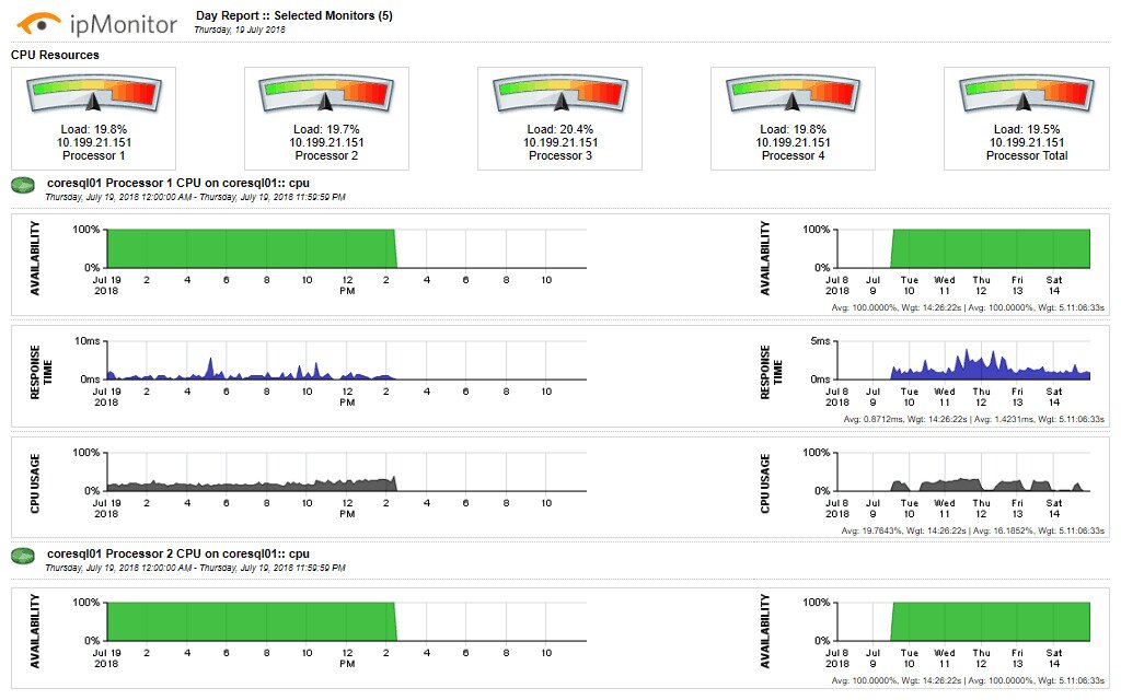 SolarWinds ipMonitor - Sample Report