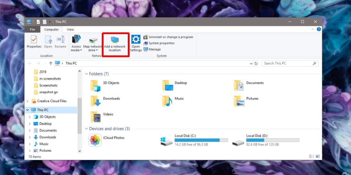 how to add network in pc