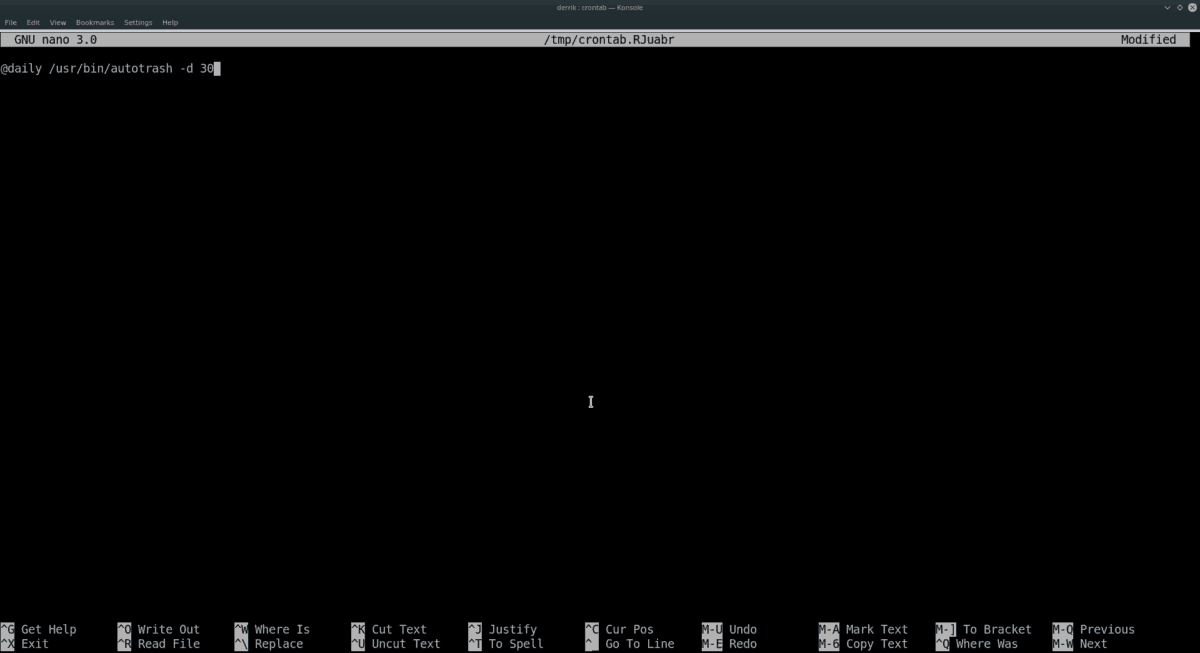 How to automatically empty the trash on Linux