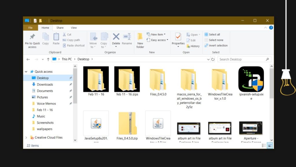 How to fix black background on folders on Windows 10