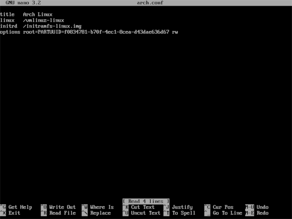 How to set up Systemdboot on a new Arch Linux system