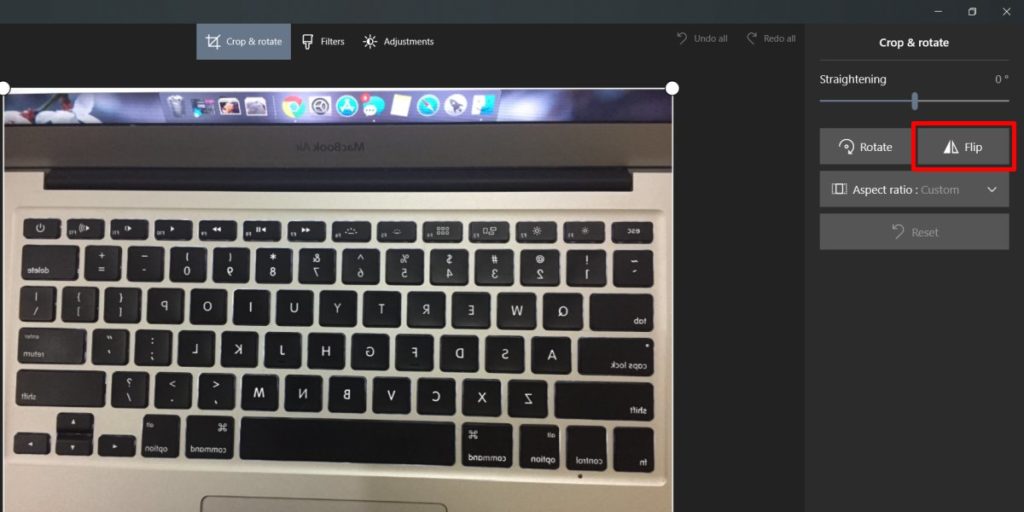 How to mirror/flip photos on Windows 10