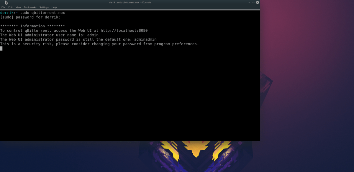 How to set up the Qbittorrent web UI for Linux