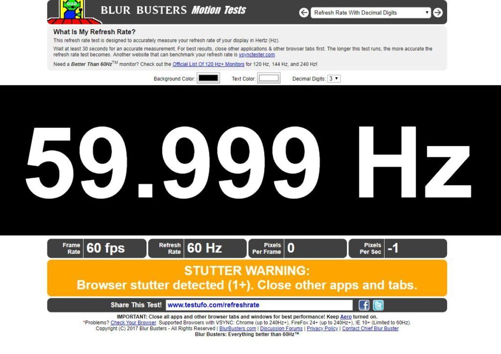 How to check for screen stutter on your screen