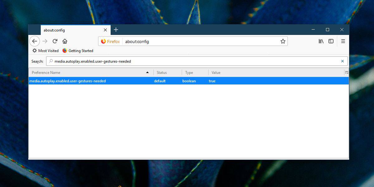 How to disable autoplay in Firefox