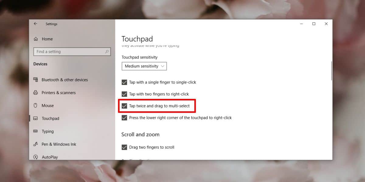 How to prevent accidental drag & drop with touchpad on Windows 10