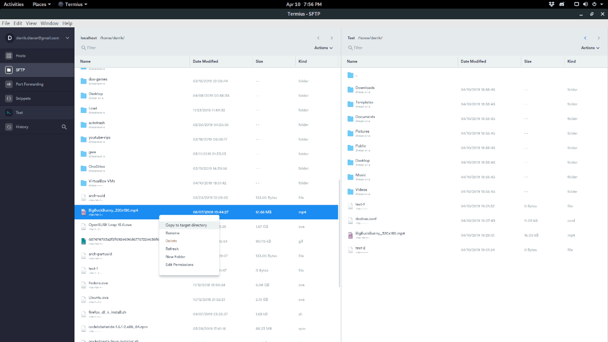 How to install and use Termius client on Linux