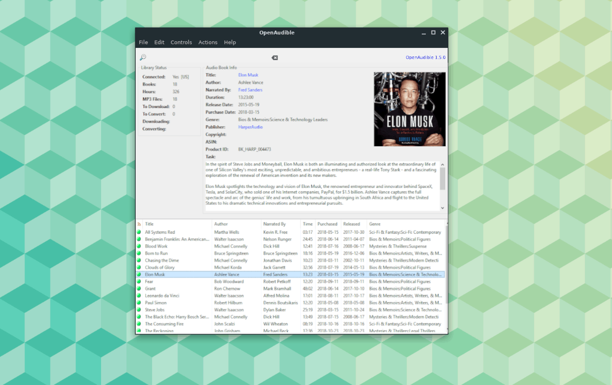 How to back up the Audible library on Linux with OpenAudible