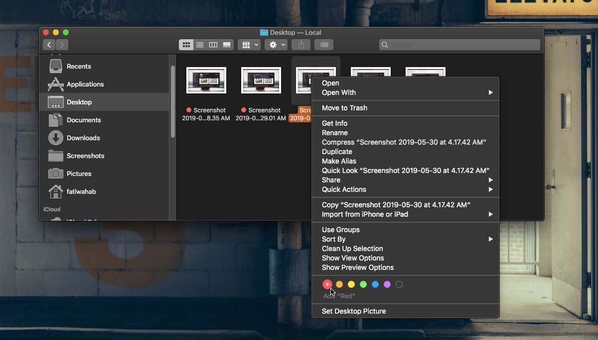 How to create custom Stacks on macOS Mojave