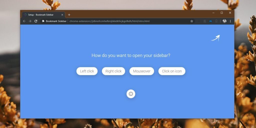 How to access Chrome bookmarks from a side panel
