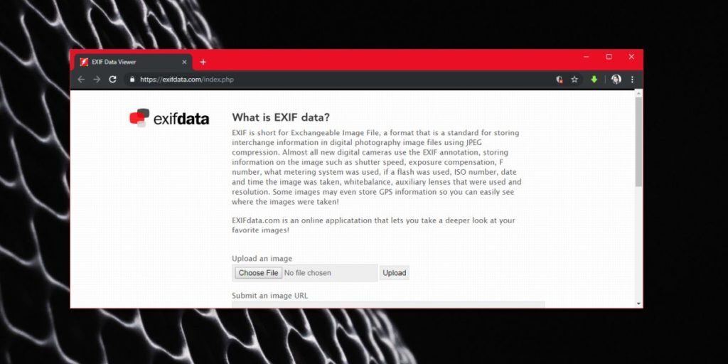 How to check for a footprint in EXIF data