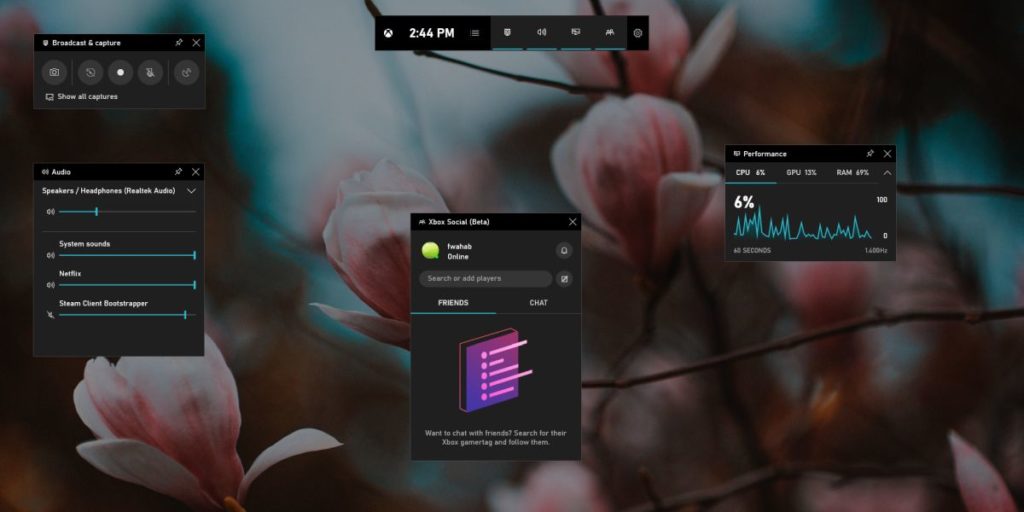 How to pin Game Bar CPU, GPU, RAM overlay to the top on Windows 10