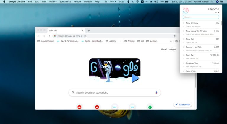 How to view all keyboard shortcuts for an app on macOS