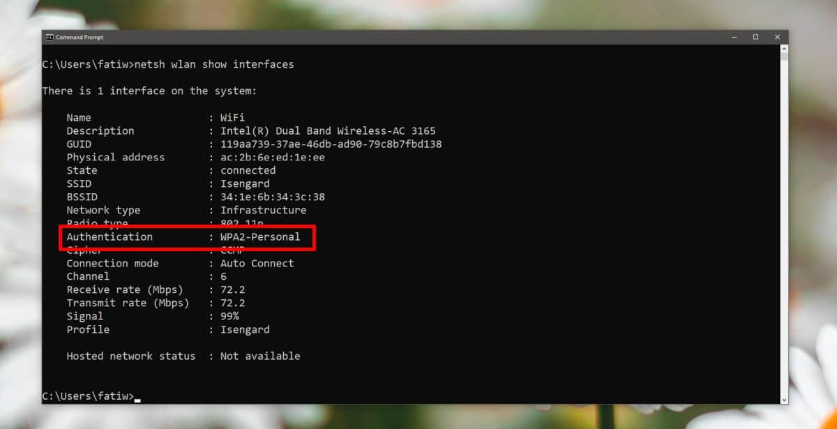 Image showcasing How to check WiFi network security type on Windows 10