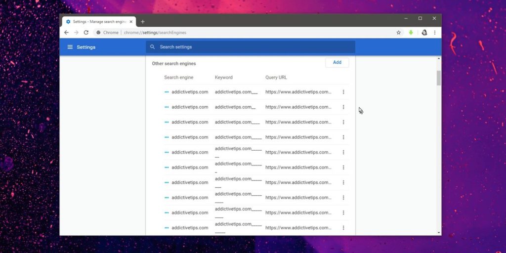 How to fix trailing underscores at the end of URLs in Chrome