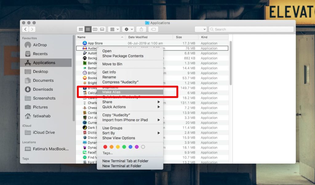 create new file mac shortcut