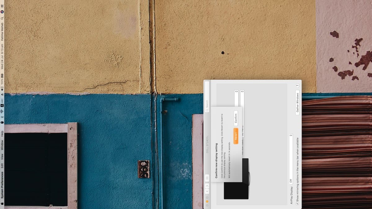 How to rotate the display on macOS