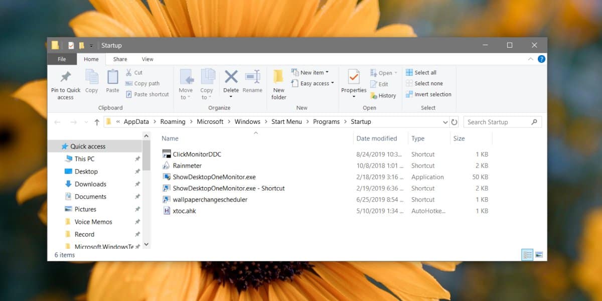 How to add items to the Startup folder on Windows 10