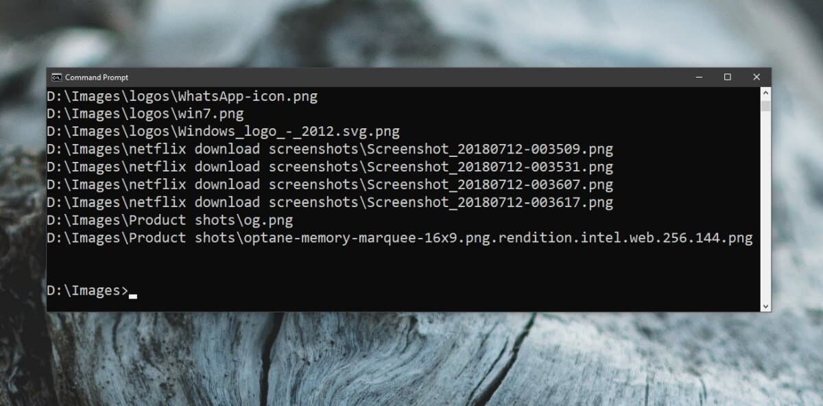How to search for files and folders from Command Prompt on Windows 10