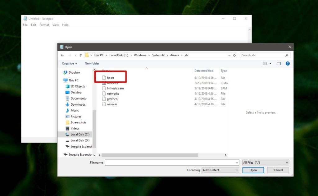 How to redirect a URL on Windows 10