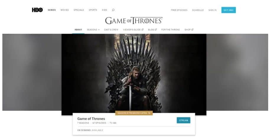 Comment regarder Game Of Thrones gratuitement et légalement!