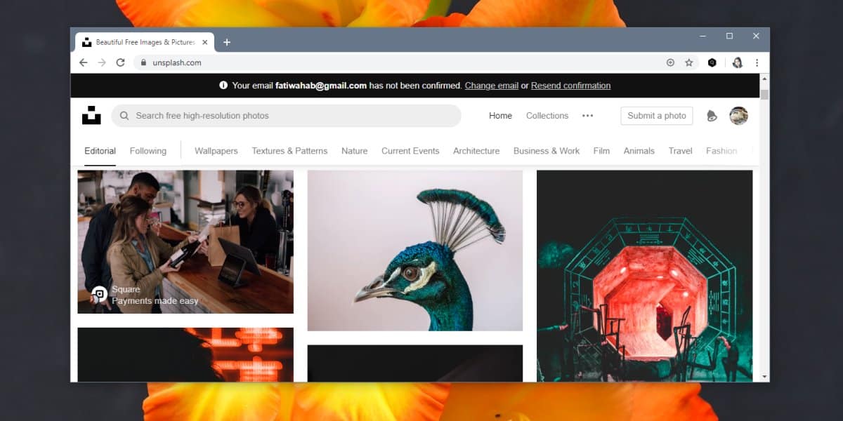 How to find landscape photos on Unsplash for wallpapers