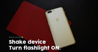 Shake to turn on flashlight (Android)