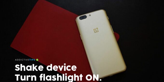 Shake to turn on flashlight (Android)