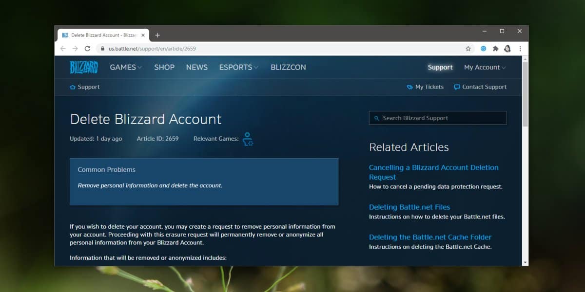 How to Delete Your Blizzard Account