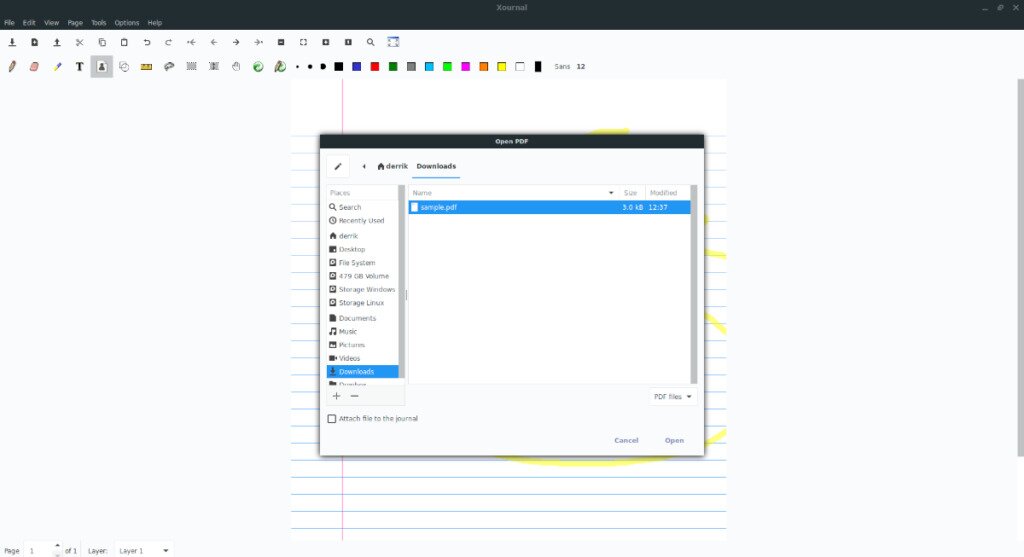 How to annotate PDF files on Linux