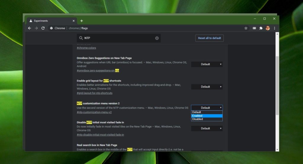 How to customize 'Colors and themes' on the New Tab Page in Chrome