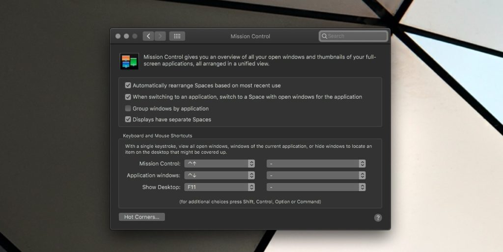 How to prevent desktop spaces from rearranging on macOS