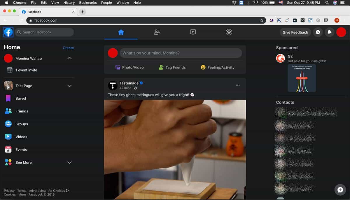 Facebook - Dark Mode Expanded —