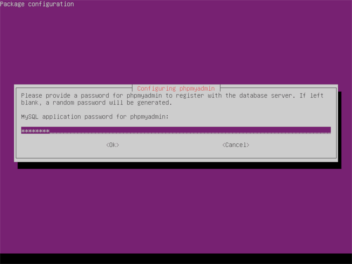 With package configure