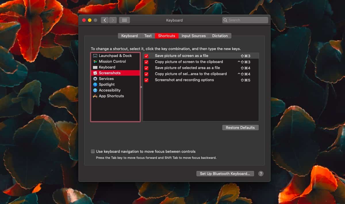 screenshot on mac hotkey