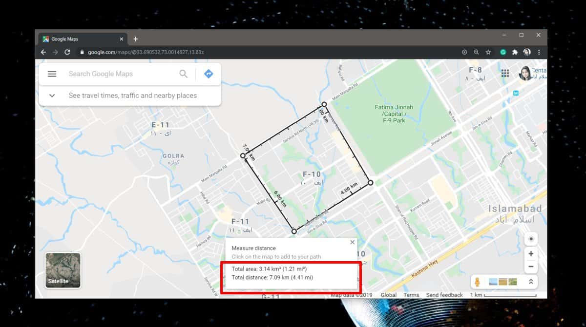 How to calculate area on Google Maps Google Map Area Calculator 3d Planeta