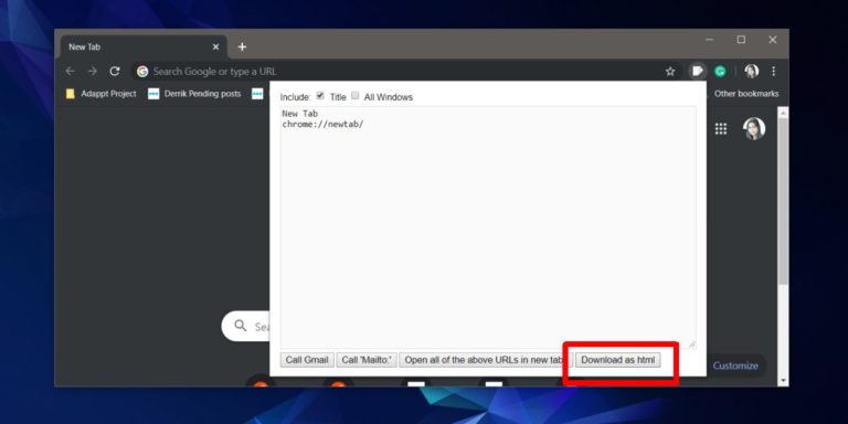 How to import bookmarks from a text file to a browser