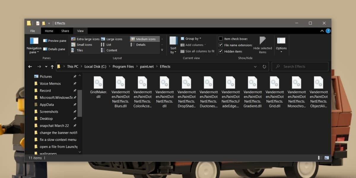 How to add a drop shadow in on Windows 10